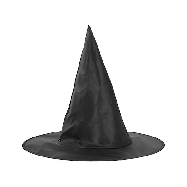 5 st Unisex Halloween Häxhatt För Barn Vuxna Halloween Fest Cosplay Kostym Rekvisita Dekoration Tillbehör Svart Wizard Cap 5pcs for adults