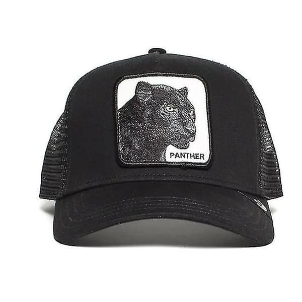 Black Panther Mesh Keps Sommar Baseballkeps Truckerkeps (1 Styck - Svart)