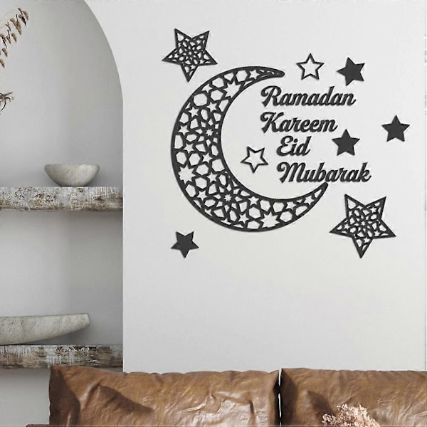 Ramadan Kuunsirppi Akryylipeilitarra 3D Itseliimautuva Seinätarra Oviin Ikkunoihin Kaappeihin