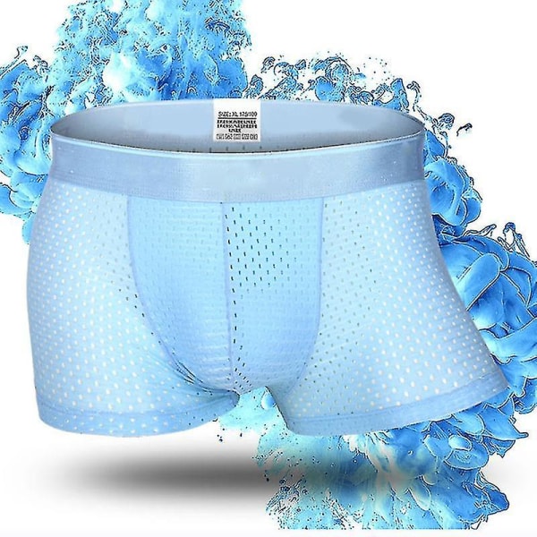 4 STK Boxer för män Mesh Able Shorts för män Gray S