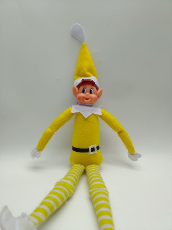 Ny Julalv Docka Julgransprydnad Yellow