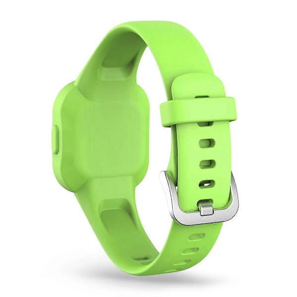 Silikonarmband i enfärgad design för Garmin Vivofit jr 3 - Gräsgrön