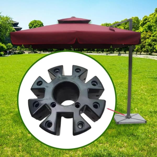 Centralplade til 12×12×8 terrasseparasol – Polypropylen tilbehør – Hurtig installation – Til fester og picnics