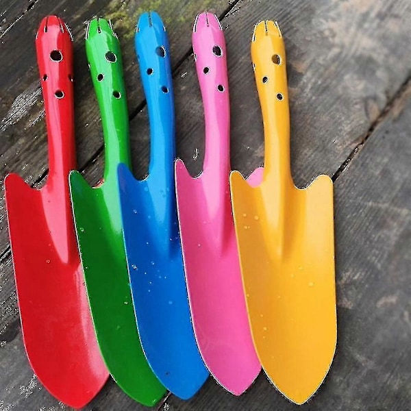 Mini Färgglad Handskyffel, Spadeset Trädgårdsredskap För Blomjord Plantering Grävning (5-pack)