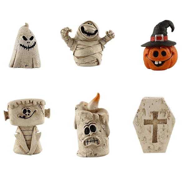 Halloween Aave Kurpitsa Figuriinit Rustiikkinen Valollinen Hartsi Aave