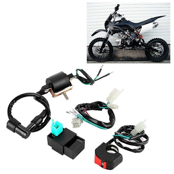 Komplett Kick Start Motor Start Ledningsnett Passer for 50cc PITPRO Dirt Bike