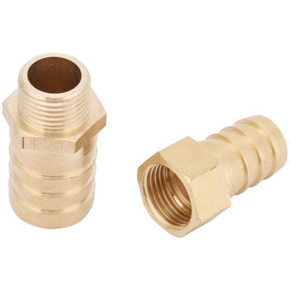 Modstykke til modhager Reducer Splicer Messing Modhager Reducer Rør Splicer Samler Rørfitting Konnektor Adapter (19-25mm) (19-25mm)