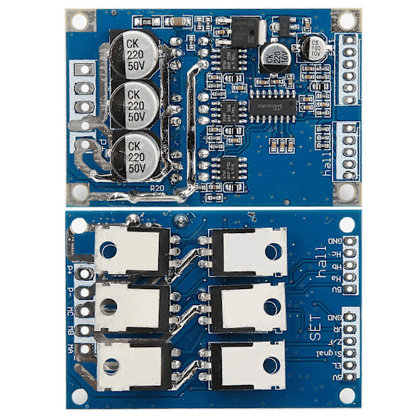 DC 12V36V 15A 500W Børsteløs Motor Controller Hall BLDC Driver Board
