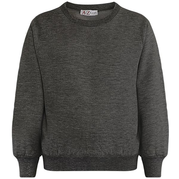 Barn Unisex Sweatshirt Set för enkel träningsoverall Charcoal 2-3 Years
