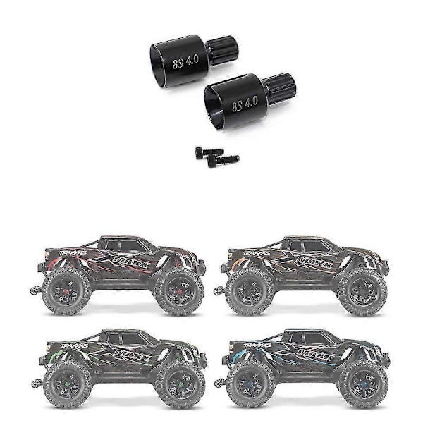 2 kpl Karkaistu teräsmetallinen vetokuppi Diff Cup 7754X yhteensopiva Traxxas X-Maxx XMAXX 1/5 8S RC-auton päivitysosa