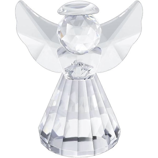 Krystal Engel Figur Samling Smuk Glas Ornament Sød Statue Boligindretning Bord Dyr Samlerobjekt Gave til Skrivebord