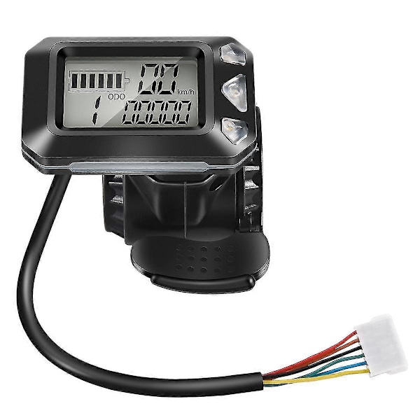 24V 36V Justerbar Elektrisk Scooter Instrument Display Skärm Växel Accelerator kompatibel med 5,5 Tums Scooterdelar (6 Stift)-B15