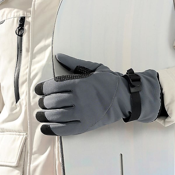 Skidsnöhandskar Vintervarm Thinsulate Vattentät Touchscreen Utomhus Vindtät S-xl S