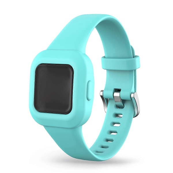 Silikonklokkerem i ensfarget design for Garmin Vivofit jr 3 - Mintgrønn
