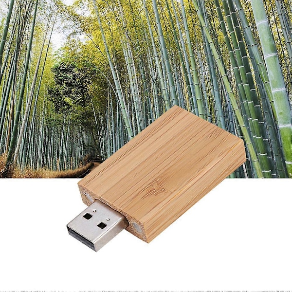 Puinen pitkä muotoinen USB 2.0 -muistitikku (32 Gt)