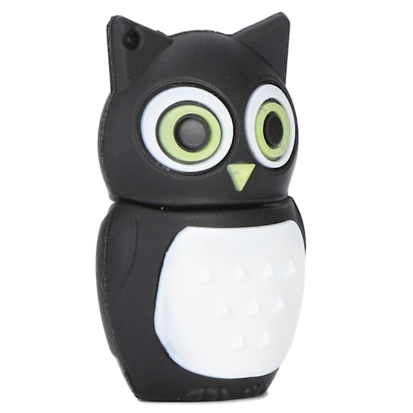 Tecknad U Disk Svart Uggla Utseende Höghastighets Masslagring Flash Drive Minnesenhet 64GB