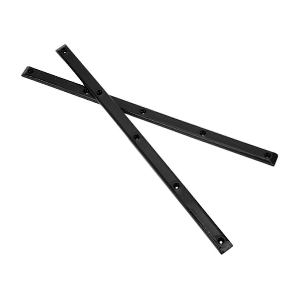 Ribbebein Skinn Rails Slitesterk Stabil Fleksibel Glanset Utseende Longboard Rails Ribbebein Svart