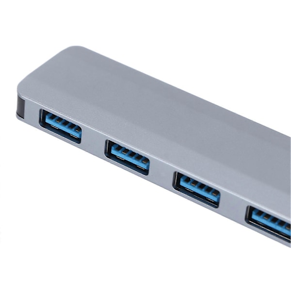 USB3.0 Hub 4 Portar Splitter Överströmsskydd Bred Användning USB3.0 Dockningsstation för Tangentbord Stationär Dator