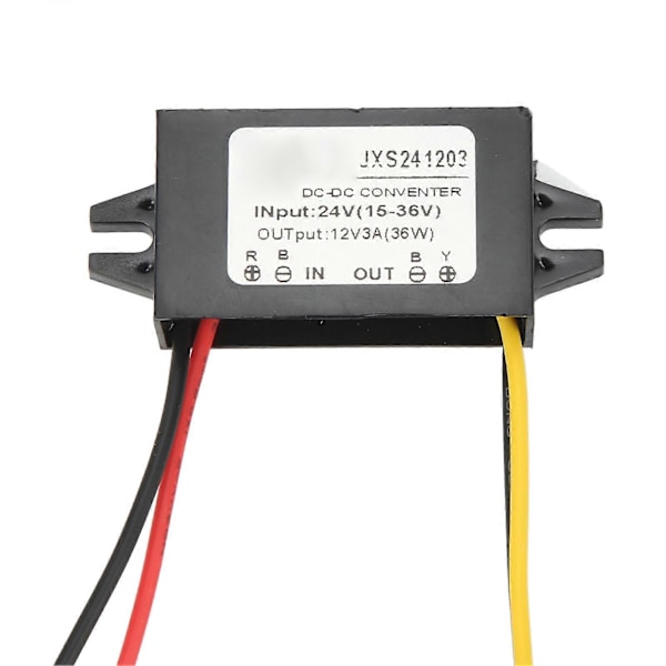 DC Buck Modul Ultratunn Vattentät PP-kapsling Hög Konverteringsfrekvens Buck Spänningsomvandlare Modul 24V till 12V