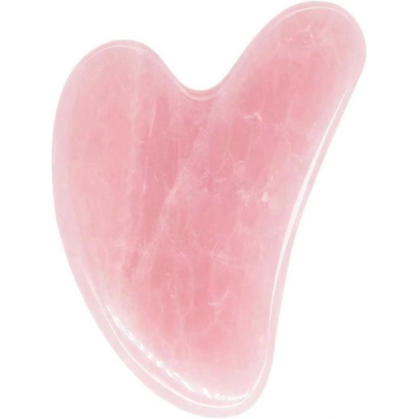 Gua Sha Massageverktyg Rosenkvarts Jade GuaSha Ansiktsverktyg, Gua-Sha Sten för Nacke Kropps SPA