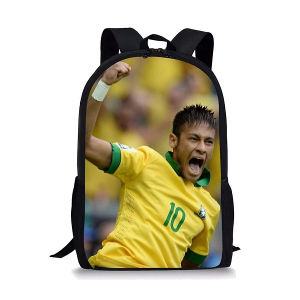 Football-star-neymar Jr Skolväskor för pojkar Flickor 3d Print Skolryggsäckar Barnväska Dagis Ryggsäck Barn Bokväska A6