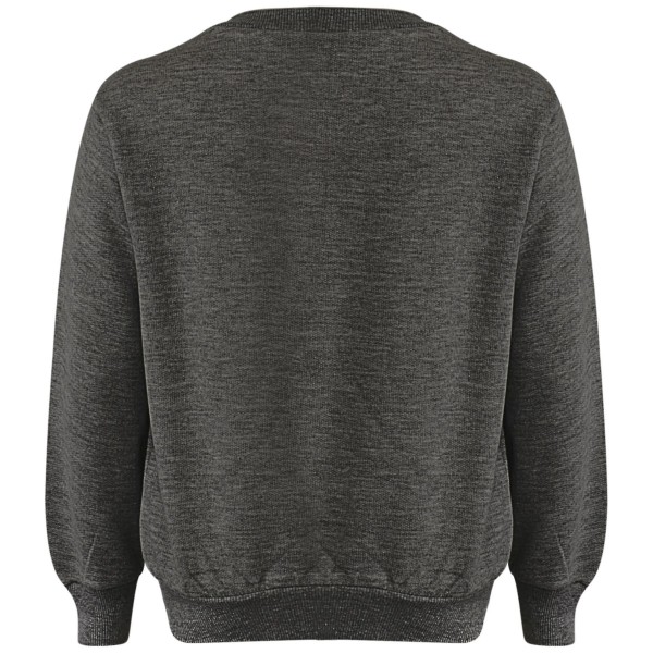 Barn Unisex Sweatshirt Set för enkel träningsoverall Charcoal 13 Years
