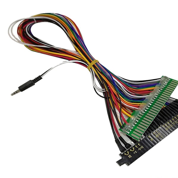 28-nastainen Jamma-jatkokaapeli pelihallikoneeseen, Jamma-johtosarjaliittimet, kultasormi, yhteensopiva Arcade Gam-B8
