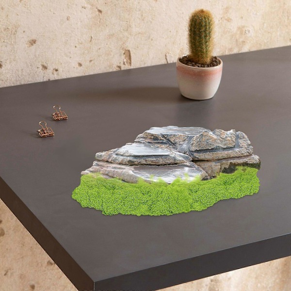1 pakke trykbestandigt græsflockpulver til realistisk modeljernbanelandskab 30g miniature dukkehus tilbehør sandbord forsyninger