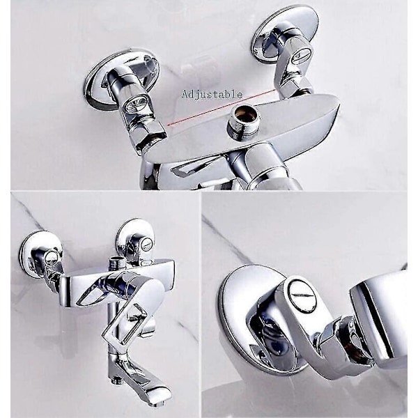 Badekarhaneadapter, justerbar svingarm, Clawfoot brusearmatur, badeværelsesmixer tilbehør, massiv messing-jie