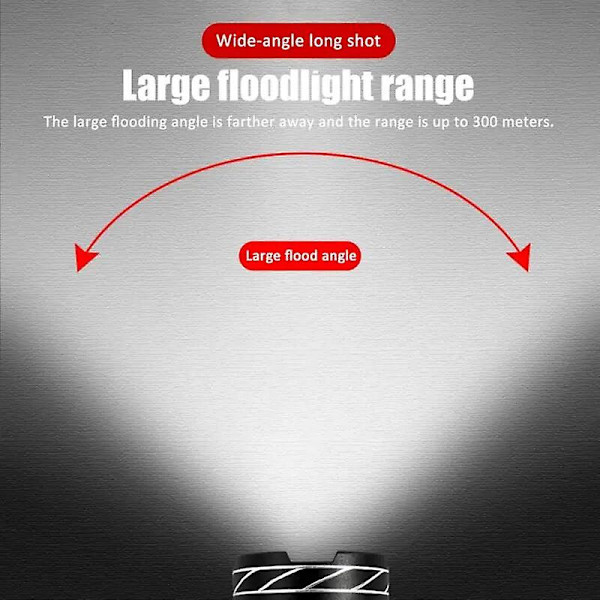 T6 LED Sykkellys/Sykkellampe/Lommelykt Vanntett Inntrekkbar Sykkellampe