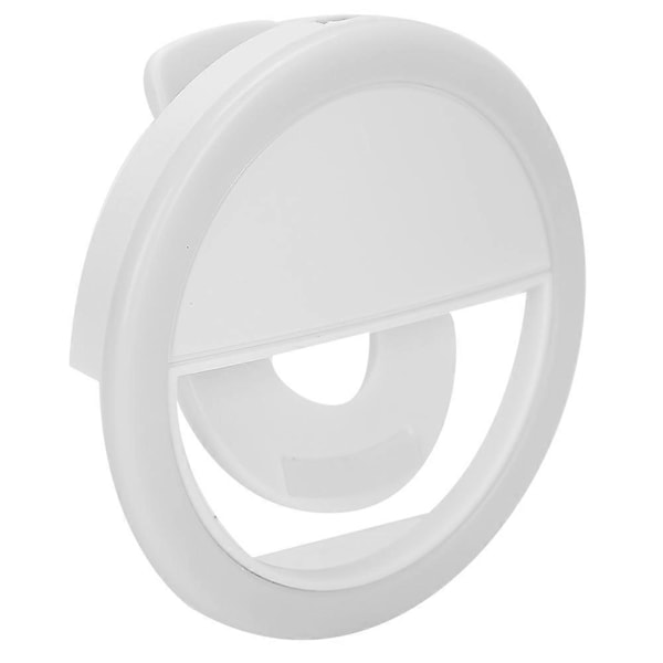 Mobiltelefon Udfyldningslys Dæmpbar LED Cirkellampe USB Genopladelig Live Streaming Lys