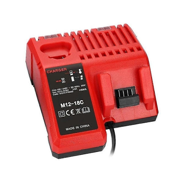 M12-18C Li-ion Batterilader for Milwaukee 12 V 14.4V 18V C1418C 48-11-1815/1828/1840 M18 M14 M12