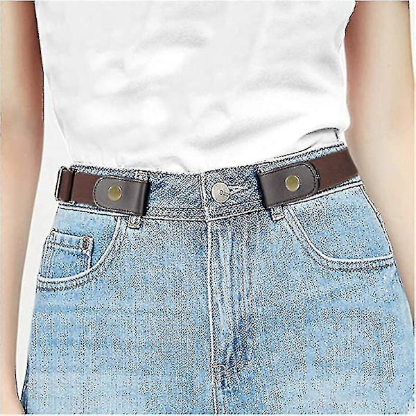 Elastiske bælter uden spænde, usynlige elastiske taljebælter uden spænde til jeans