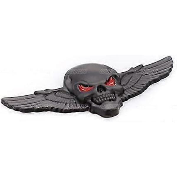 3D Skelet Kranie Emblem Bil Badge Mærkat Bil Side Bag Forreste Motorhjelm Bagagerum Dør Skærm Kofanger Metal Badge 3D Dekalmærkat