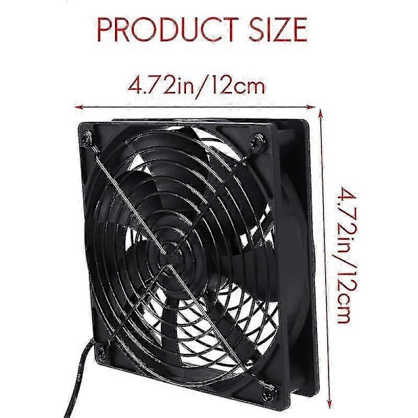 120mm 5V USB-drevet PC-routerblæsere med hastighedsregulator Høj luftstrøm Køleblæser til routertilstand