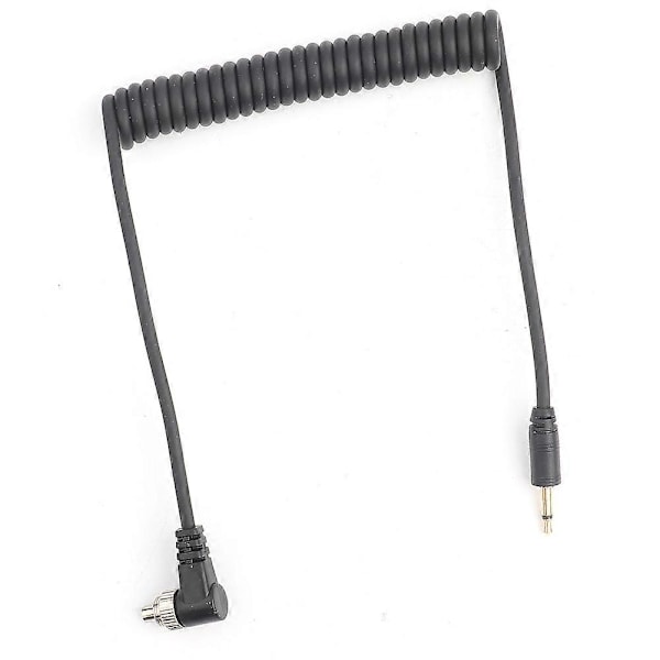 2,5 mm til hann Flash PC Sync Kabel Ledning med Skruelås Utvidet Spiralledning