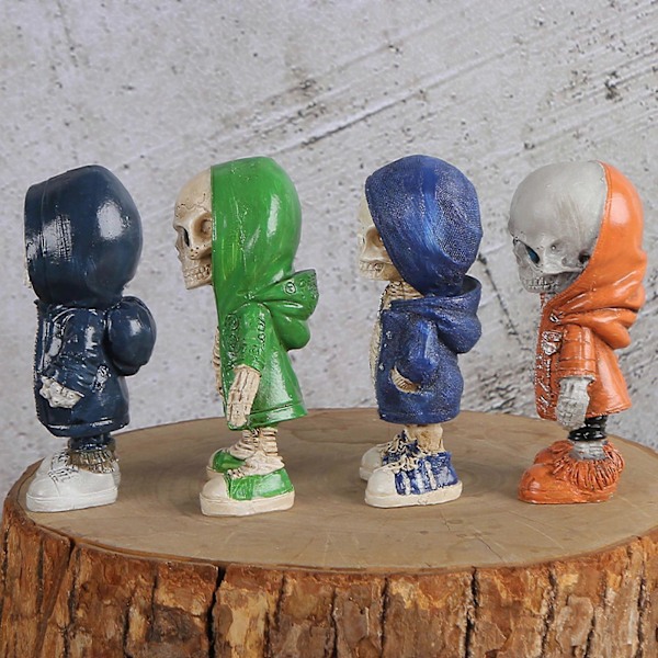Boligindretning Cool Skelet Figurer Kranie Figurer, Ornamenter Cool Skelet Figurer Julepynt, 100% Ny