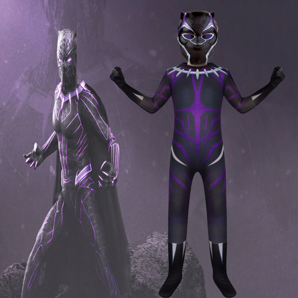 2022 barns scen kostymer Black Panther 2 film Halloween cosplay modellering scen kostymer 130cm