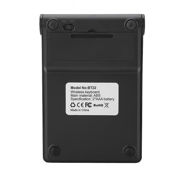 Musta 22 näppäimen mini numeronäppäimistö langaton Bluetooth OS X PC:lle