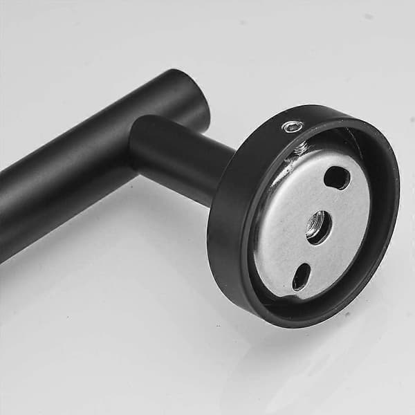 Mat Sort Håndklædeholder, Rustfrit Stål Håndklædeholder Badeværelse Håndklædeholder Organizer Håndklædering til (30cm)