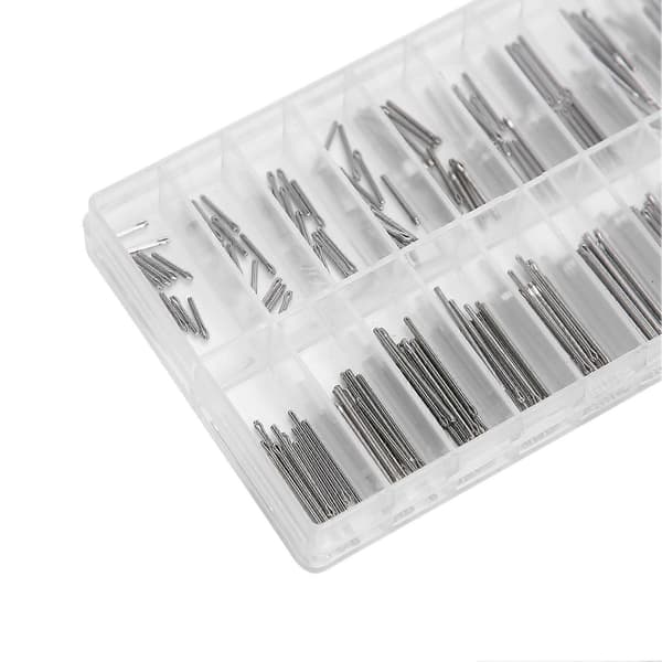 1 mm armbåndsurrem Split Pins rustfrit stål urdele sortiment 8-27 mm