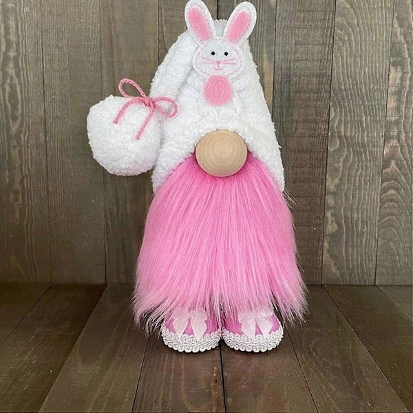 Påskhare Tomte Plysch - Handgjord Tomte Ansiktslös Plyschdocka Tomte Påskhare Gåvor till Barn Hem Skrivbordsdekorationer