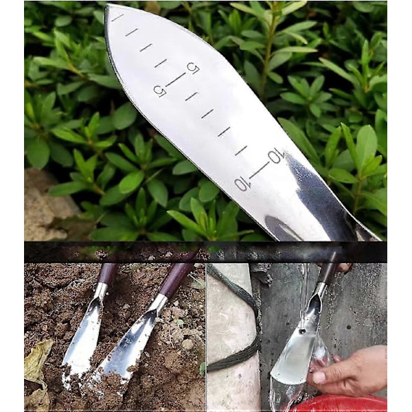Hagesparkel og håndspade for omplanting, hagespade, luking, mobil og jevn utgraving og planting