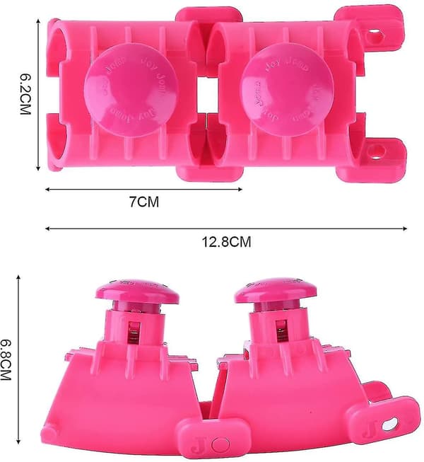 2 st Smarta Vägda Hula Ringar Ersättningsknutar Rosa