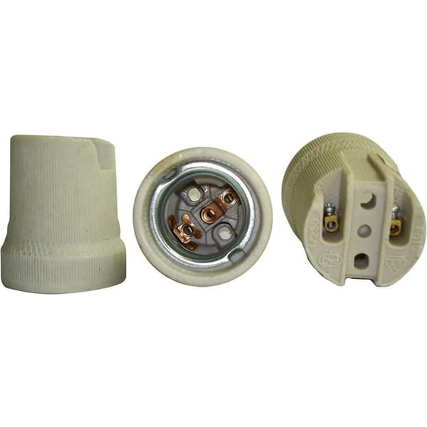 E27 porcelænsfatning – E27 base – 250V – 4A – Til dekorative og holdbare lysarmaturer