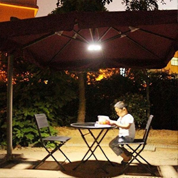 Johdoton aurinkovarjon valonauha aurinkovarjoihin, ulkoiluun