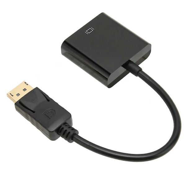 3 st DP till VGA-adapter 1920x1080 FHD 60Hz Guldpläterad Kompakt Design DisplayPort till VGA-adapter för Laptop Desktop