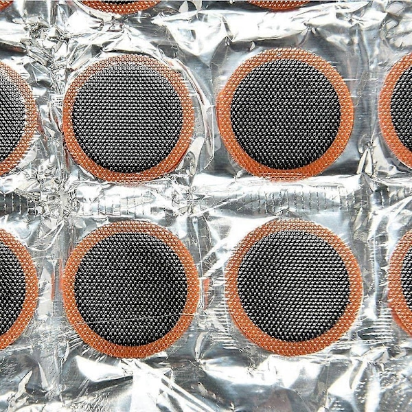 3-pak, Cykeldæk lapper i gummi, Cykeldæk reparationssæt, ca. 48 stykker pr. pakke