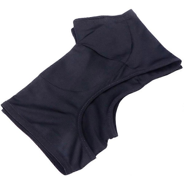 Vaskbar Svedskjold Vest Åndbar Svedabsorberende Vest Toppe Hurtigtørrende Underarms Armhule Fugtpude Vest til Kvinder Mænd Sort Large