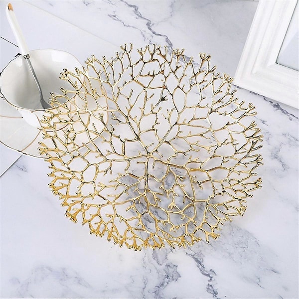 Metall Fruktskål Ornament Hem Soffbord Matbord Fruktkorg Modellrum Hotell Dekorativ